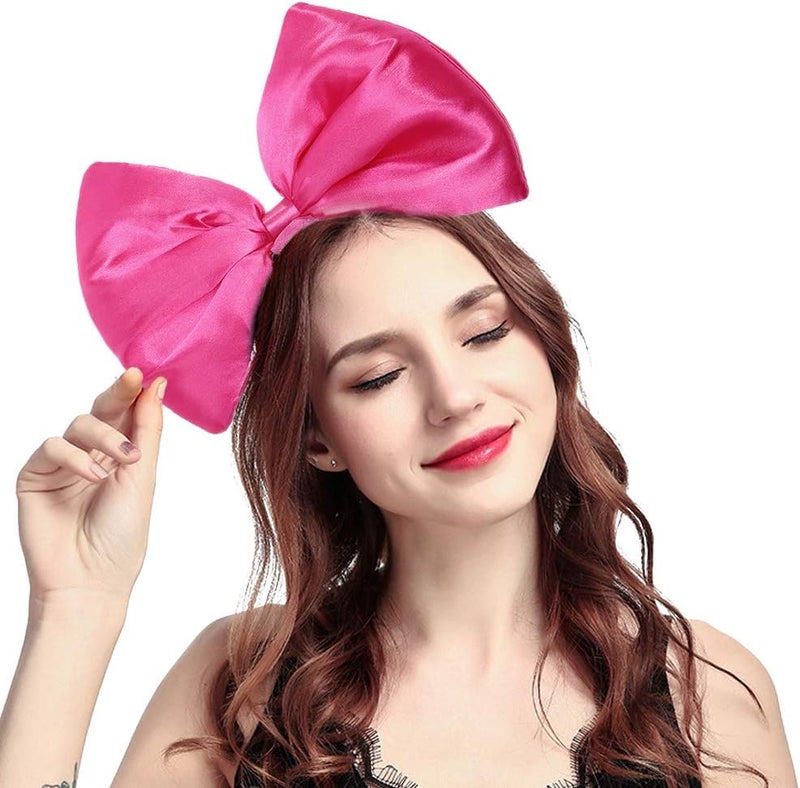 BUTITNOW BUYITNOW Women Huge Bow Headband Cute Bowknot Hair Hoop for Halloween Cosplay - Image 1